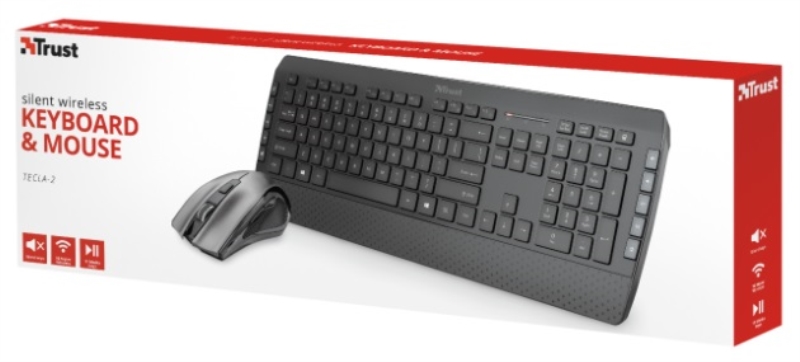 TRUST TRUST TASTIERA + MOUSE WIRELESS TECLA 2